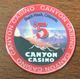 ÉTATS-UNIS USA COLORADO BLACK HAWK CANYON CASINO INDIAN CHIP $5 JETON TOKEN COIN CLOSED FERMÉ - Casino