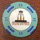 USA CALIFORNIE SAN PABLO CASINO CHIP $ 1 JETON TOKEN COIN INDIAN INDIENS - Casino