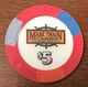 USA MISSOURI LAGRANGE MARK TWAIN CASINO CHIP $ 5 JETON TOKENS COINS - Casino