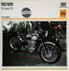 " Motorbike TRIUMPH 500cc Trophy TR5 1951 " Moto Anglaise - Collection Fiche Technique Edito-Service S.A. - Collections