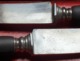 Delcampe - Ancien Service 6 COUTEAUX - Manche Bois - Lame Marquée " AU GAULOIS " - "Dans Son Jus" - Vers 1900 - Knives