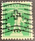SUISSE 5 CTS TELL VERT: PERFIN - Perfin