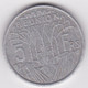 ILE DE LA REUNION. 5 FRANCS 1955 . ALUMINIUM - Reunión