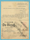 Kaart Met Roodfrankeering "PIANOS DE HEUG / CHARLEROI" / E314 , Stempel CUESMES + ROL-stempel - ...-1959