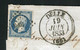 Rare Lettre De Delle Pour Langres ( 1853 ) Avec Un N° 10 Présidence - 1852 Louis-Napoleon