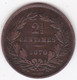 Luxembourg 2 1/2 Centimes 1870, Petit Point Sur "BARTH" William III, L#266-4 - Lussemburgo