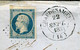 Rare Lettre De Chaudesaigues Pour Clermont Ferrand ( 1853 ) Avec Un N° 10 - 25 Centimes Présidence - 1852 Louis-Napoleon