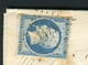 Rare Lettre De Guingamp Pour Dinan ( 1853 ) Avec Un N° 10 - 25 Centimes Présidence - 1852 Luigi-Napoleone