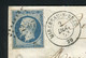 Rare Lettre De Mirebeau Sur Bèze Pour Bellac ( 1853 ) Avec Un N° 10 - 25 Centimes Présidence - Signé ROUMET - 1852 Luigi-Napoleone