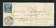 Rare Lettre De St Vallier Sur Rhône Pour Valence ( 1853 ) Avec Un N° 10 - 25 Centimes Présidence - 1852 Luigi-Napoleone