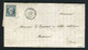 Rare Lettre De Vercel Pour Besançon ( 1853 ) Avec Un N° 10 - 25 Centimes Présidence - 1852 Louis-Napoléon