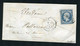 Rare Lettre De Mer Pour Vendôme ( 1853 ) Avec Un N° 10 - 1852 Luigi-Napoleone