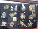 Delcampe - Anno 1885 More Than 500 Different Chromos  SCRAPS MAP 02 - ONLY Birds Chicken, Paon, Cock, Duck  GLANS BILDER, Die Cut - Animali