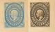 1886 MEXICO - 2 STATIONERY ENVELOPES -  MIGUEL HIDALGO 5c + 12c - MINT - Messico