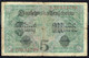 ALLEMAGNE - Fünf Mark - 5 Mark - Usagé - Used - Z N° J 10632099 - Année / Year 1917. - 5 Mark