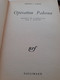 Opération Palerme EDWARD AARONS Gallimard 1967 - Autres & Non Classés