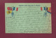 311020C - MILITARIA LETTRE GUERRE 1914 18 - 1915 Carte Postale Réponse TP 141 6 Drapeaux - Cartas & Documentos