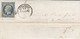 LETTRE. PRESIDENCE N° 10.  14 MARS 1854. DOUBS. BESANCON. PC 378. POUR LYON - 1852 Louis-Napoléon