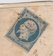 LETTRE. PRESIDENCE N° 10.  7 OCT 1853. PYRENEES-ORIENTALE. PERPIGNAN. PC 2407. POUR LYON - 1852 Louis-Napoleon