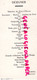 16- CHASSENEUIL - MENU TOURNEDOS ROSSINI-FAISAN- LANGOUSTE-RIESLING-R. CORMEAU -IMPRIMERIE E. LACUVE-1953   - CHARENTE - Menú