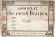 FRANCIA  ASSIGNAT 100 FRANCS 1795 P-A78 - ...-1889 Tijdens De XIXde In Omloop