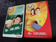 INDONESIA  2 Used Cards  MENTARI RP 100.000 RP 100.000       Fine Used Cards   **3790 ** - Indonesien