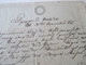 Österreich Vorphila 1827 Beleg / Dokument Mit Stempelmarke / Fiskalmarke 15 Kreuzer Und Stempel - ...-1850 Vorphilatelie
