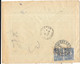 LETTRE RECOMMANDE  COMMERCIALE .ROUMANIE.  ADOLPHE  MÖRDLER BUCAREST . TIMBRES AU DOS..N°300 X 2 1927..TBE SCAN - Postmark Collection