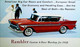 ► AM (American Motors) RAMBLER Custom 1958 & Wedding Mariage  - Automobile Publicity   (Litho In U.S.A.) - Réceptions