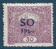 POLOGNE (SILESIE ORIENTALE) 1920 N° 25 30H Lilas Variété Surcharge 20 Tronqué  (Timbre De Tchécoslovaquie) - Silezië