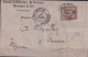 1879 - PERFORE "C.A" Sur 30c SAGE N/B ! - LETTRE De LAFONTAINE à CHARLEVILLE (ARDENNES) => AUXERRE - Covers & Documents