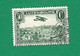LUXEMBOURG POSTE AÉRIENNE 1931 / 1933 N° 1 VUE DE LA VILLE LUXEMBOURG 50 C VERT OBLITÉRÉ  CHARNIÈRE  LUXEMBOURG - Used Stamps