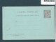 MONACO - 189? ENTIRE POSTAL STATIONERY REPLY CARD - UNUSED  - 22520 - Lettres & Documents