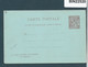 MONACO - 189? ENTIRE POSTAL STATIONERY REPLY CARD - UNUSED  - 22520 - Storia Postale