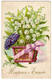 Fantaisies :  Muguet : Heureuse Année: Carte Gaufrée : - Andere & Zonder Classificatie