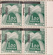 Rare Algerie, Timbres Taxe De France Surchargés EA T54-T58 Surcharge Typographique De Tlemcen Neufs** Blocs De 4/b4 - Autres & Non Classés
