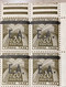 Variété Algerie, Timbres Taxe De France Surchargés EA T54-T58 Surcharge Typographique De Tlemcen Neufs** Blocs De 4/b4 - Autres & Non Classés