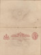 ENTIER POSTAL -Postal Stationery Ganzsache - DOUBLE AVEC RETOUR - REPLY - ONE PENNY VICTORIA . - Covers & Documents