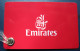 EMIRATES UAE UNITED ARABS CARD WELCOME TICKET AIRWAYS AIRLINE STICKER LABEL TAG LUGGAGE BUGGAGE PLANE AIRCRAFT AIRPORT - Mondo