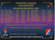 Centennial Olympic Games Atlanta 1996, Collect Card N° 89 - Poster St Moritz 1948 - Palmarès 1500 M Men Natation - Trading-Karten