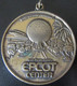 Médaille WALT DISNEY WORLD 1982 - EPCOT CENTER - 42 Mm, 28,2 Grammes - Métal Doré - Professionnels/De Société