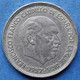 SPAIN - 25 Pesetas 1957 *66 KM# 787 F. Franco (1936-1975) - Edelweiss Coins - Other & Unclassified