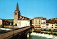 5146  Carte Postale  SAINT GIRONS  Le Pont Sur  Le  Salat, La Chaussée Et L'Eglise   09 Ariège - Saint Girons