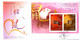 Hong Kong China 2008 Gold Foil Pig Rat New Year Stamps Sheetlet GPO FDC - Brieven En Documenten