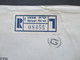 Israel 1968 Air Mail Luftpostbrief Einschreiben Qiryat Tiv'on - München Marke Vom Unterrand! Rückseitig 2 Stempel. - Brieven En Documenten