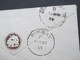 Delcampe - GB Kolonie Indien 1887 GA Umschlag Mit Zusatzfrankatur Delhi Via Brindisi - Weissenburg In Bayern Sea Post Office Stempe - 1858-79 Kronenkolonie