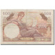 France, 100 Francs, 1955-1963 Treasury, Undated (1956), TB+, Fayette:42.4 - 1955-1963 Trésor Public