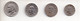 REF MON2a  : Monnaie Coin Lot 4 Monnaies TAIWAN - Taiwan