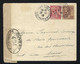 MONACO 1917:  LSC Affr. De 25c Pour La Suisse Et Cachet De Censure Française - Covers & Documents