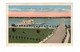 BRADENTON, Florida, USA, Municipal Pier, Manatee River, Old Linen Postcard - Bradenton